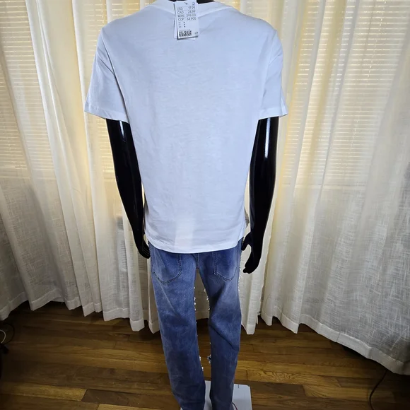 White Embellished T-Shirt - Picture 7 of 16